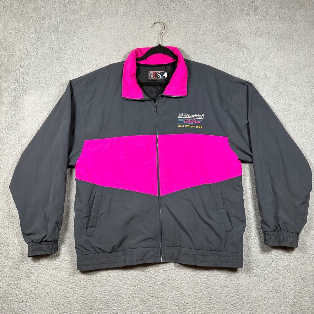 Vintage 1994 Super Chevy Show BFGoodrich Windbreaker Jacket‎ Colorblock XL USA